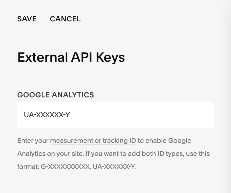 Google-analytics-external-api-keys